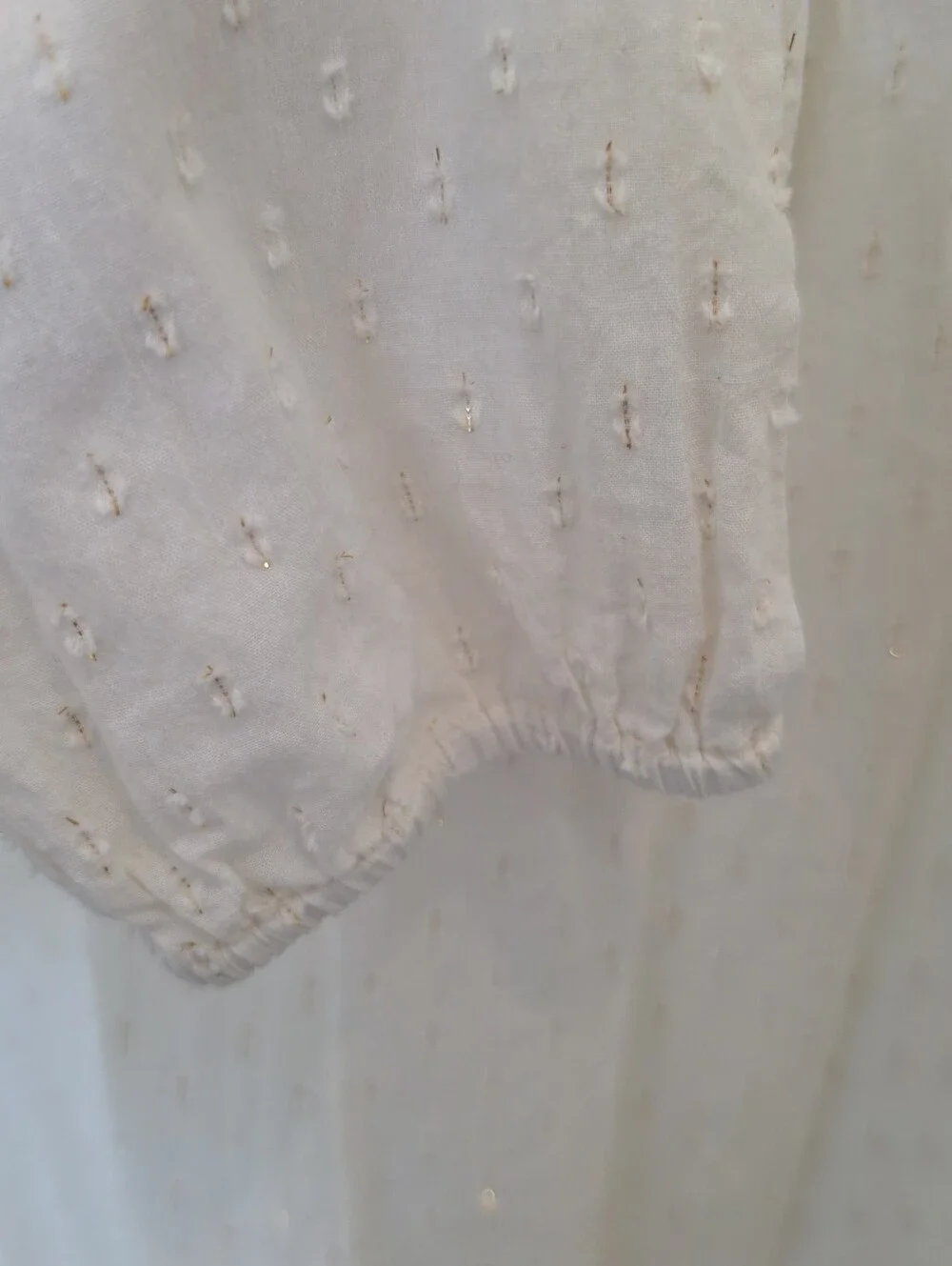 Ivy Jane Ivory Swiss Dot Blouse Size Small
